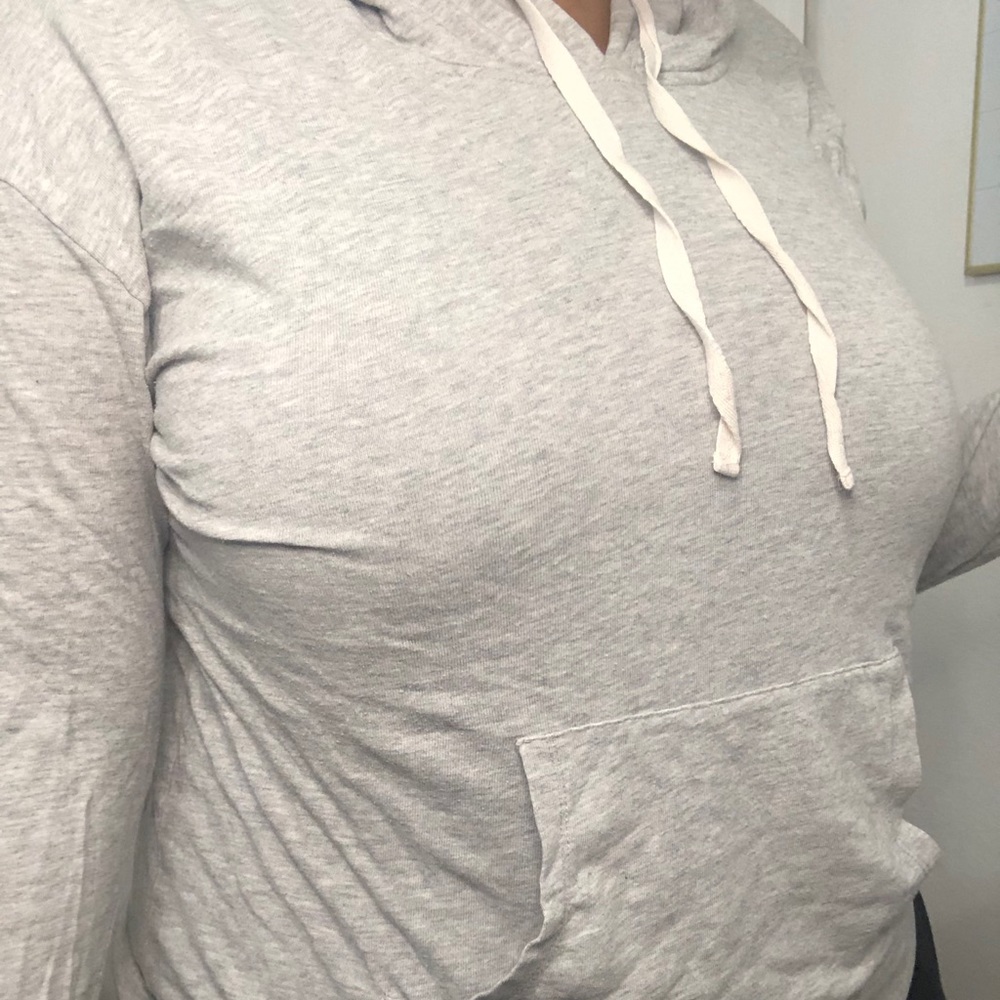 Thin gray hoodie
